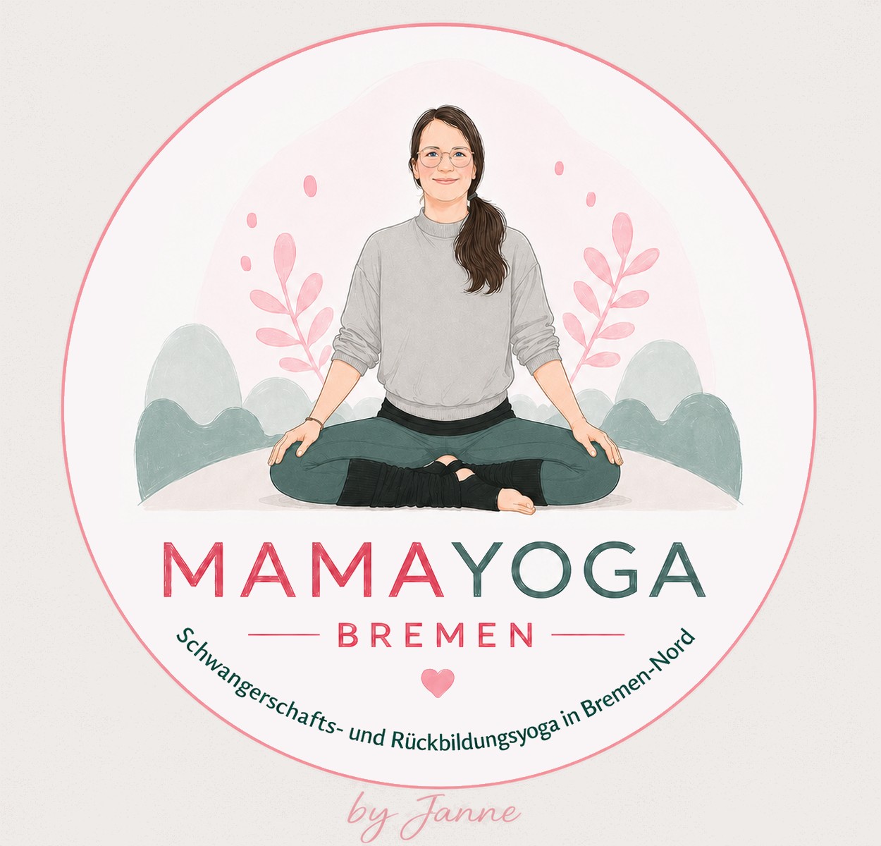 eine Frau sitzt auf einem Meditationskissen und lacht in die Kamera.